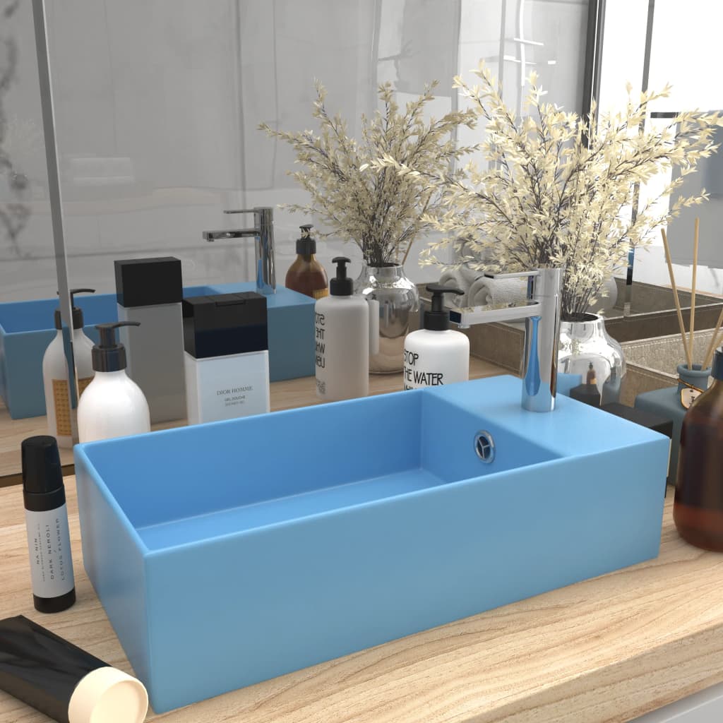 Lavabo Con Rebosadero Cerámica