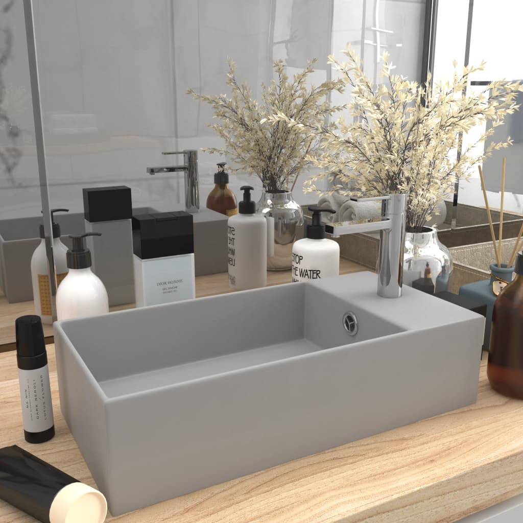 Lavabo Con Rebosadero Cerámica