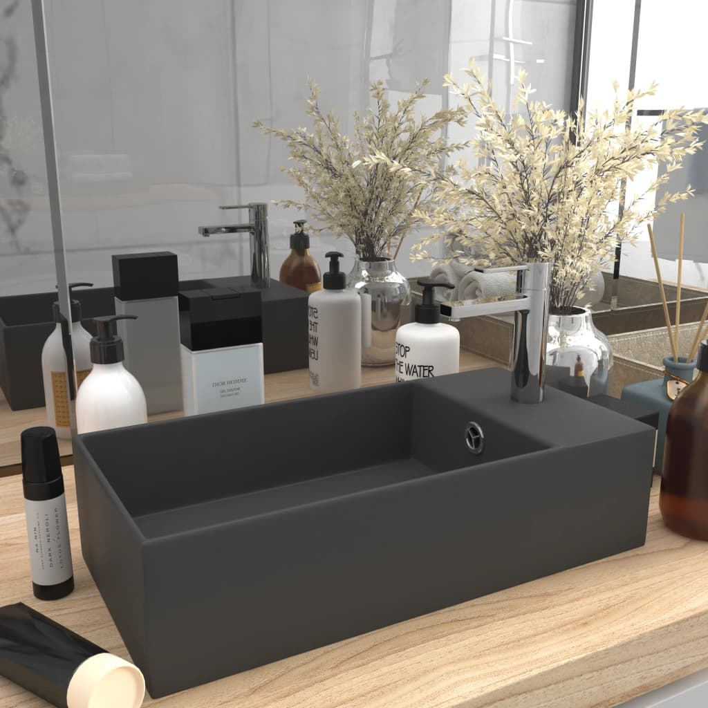 Lavabo Con Rebosadero Cerámica