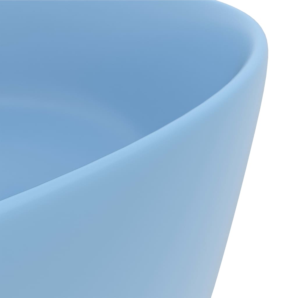 Lavabo De Lujo Redondo Cerámica 40X15 Cm