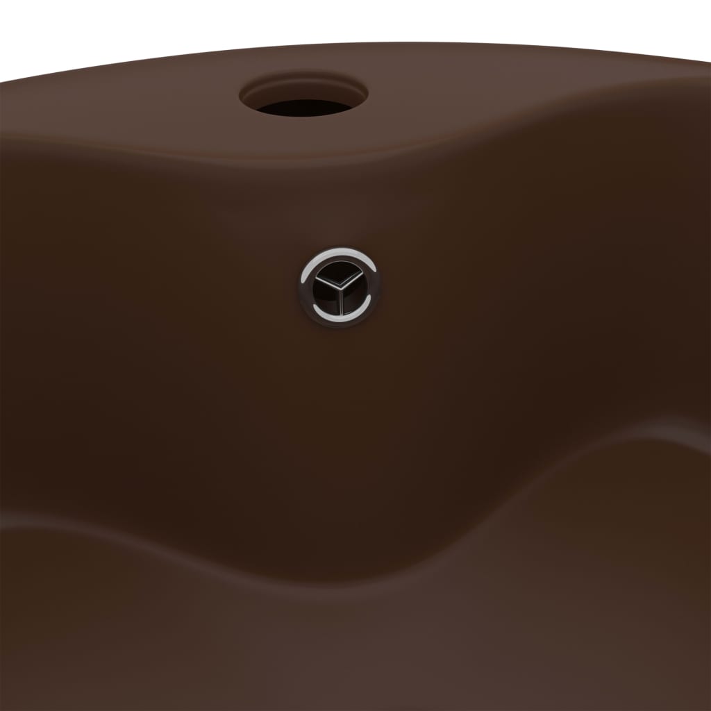 Lavabo Lujoso Y Rebosadero Cerámica 36X13 Cm