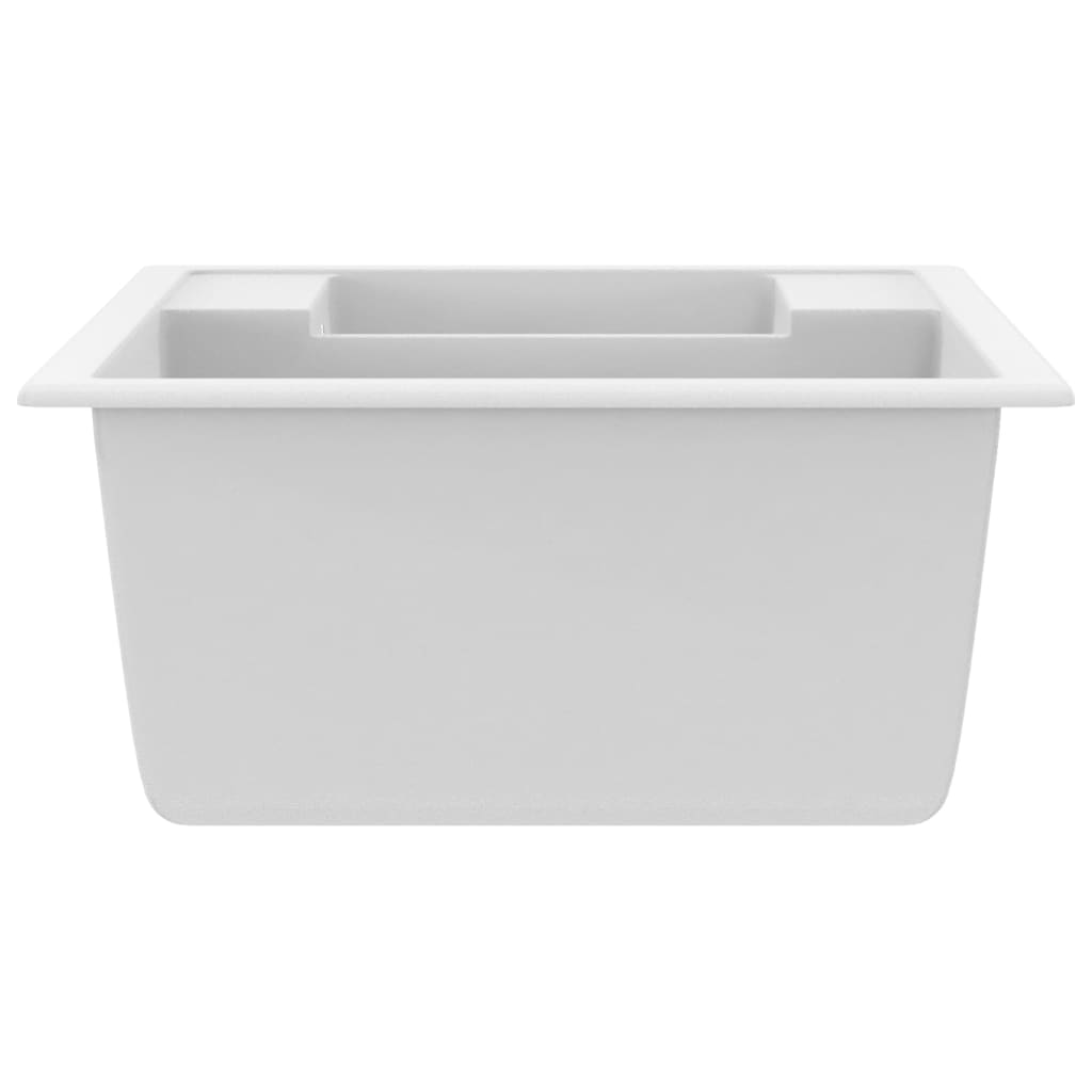 Fregadero De Cocina Doble Seno Con Rebosadero Granito