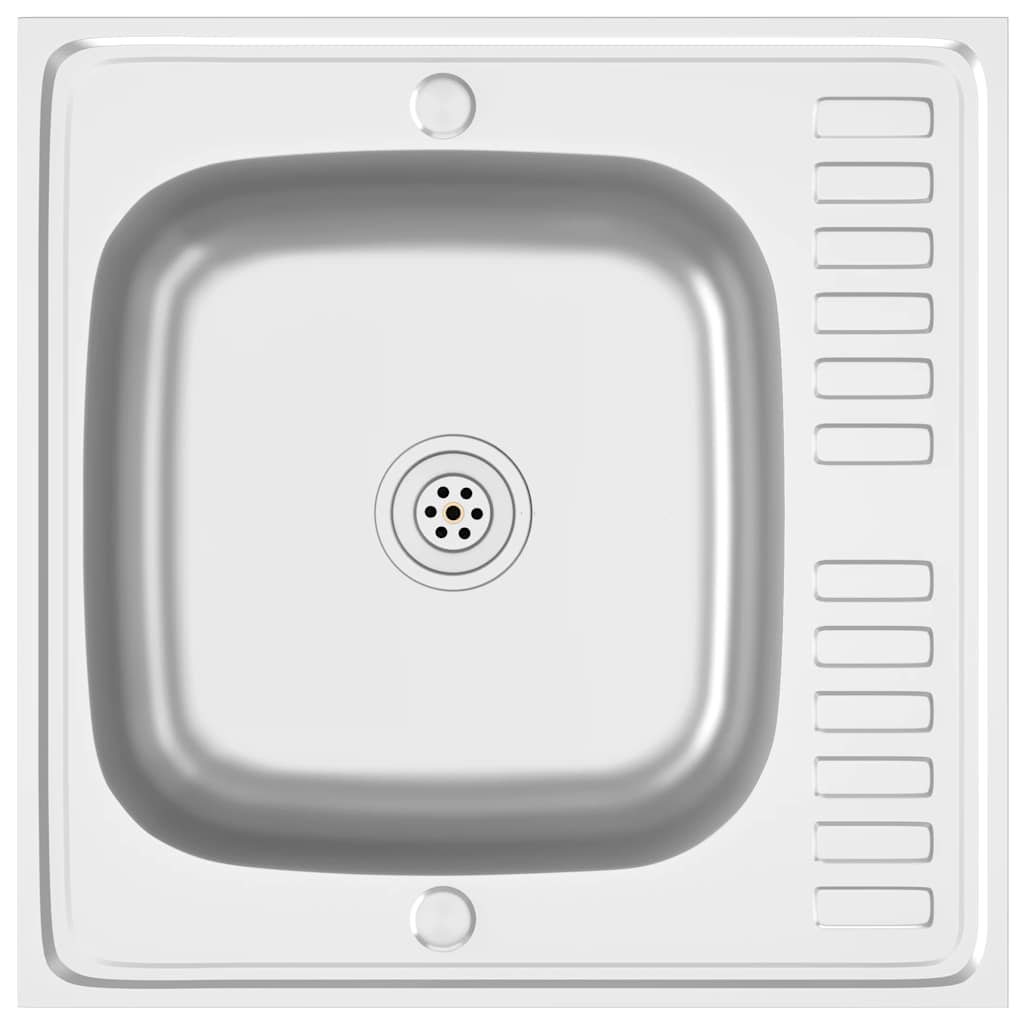 Fregadero De Cocina Con Escurridor Acero Inox