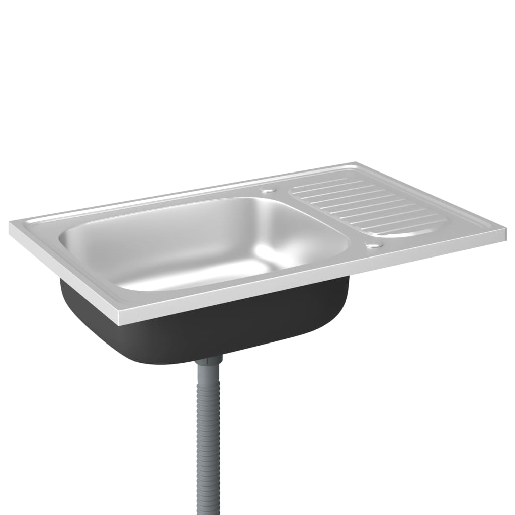 Fregadero De Cocina Con Escurridor Acero Inox