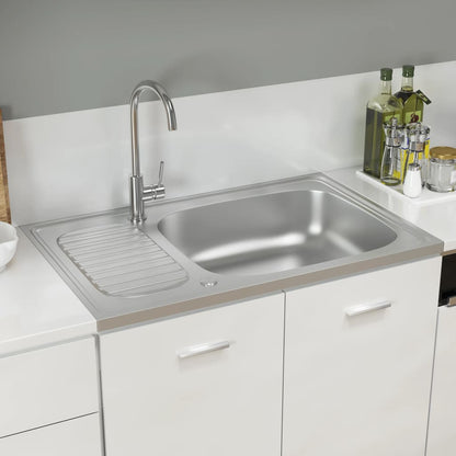 Fregadero De Cocina Con Escurridor Acero Inox