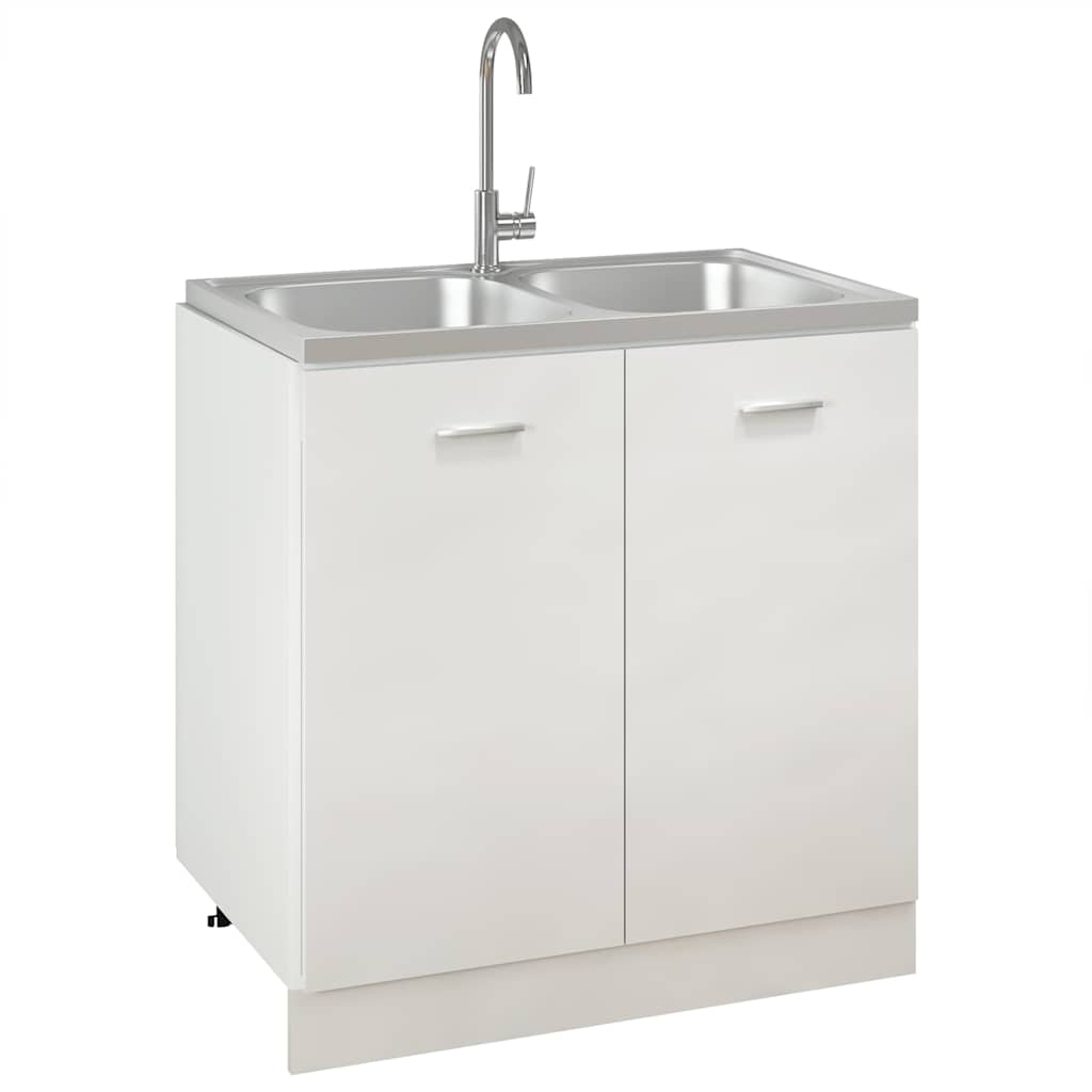 Fregadero De Cocina Doble Seno Acero Inoxidable