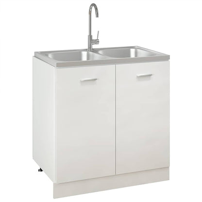 Fregadero De Cocina Doble Seno Acero Inoxidable