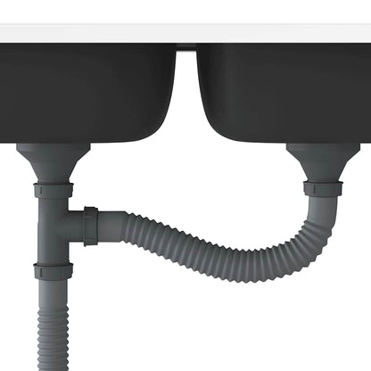 Fregadero De Cocina Doble Seno Acero Inoxidable