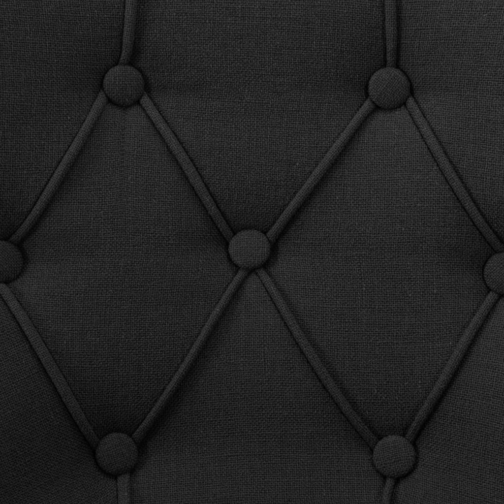 Sillas De Comedor 2 Unidades De Tela Negras