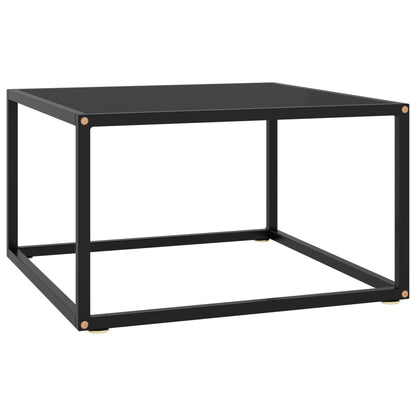 Mesa De Centro Negra Con Vidrio