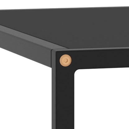 Mesa De Centro Negra Con Vidrio