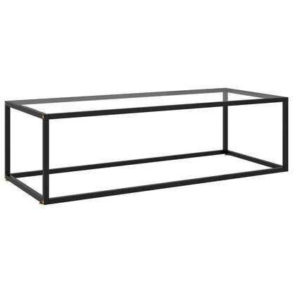 Mesa De Centro Negra Con Vidrio