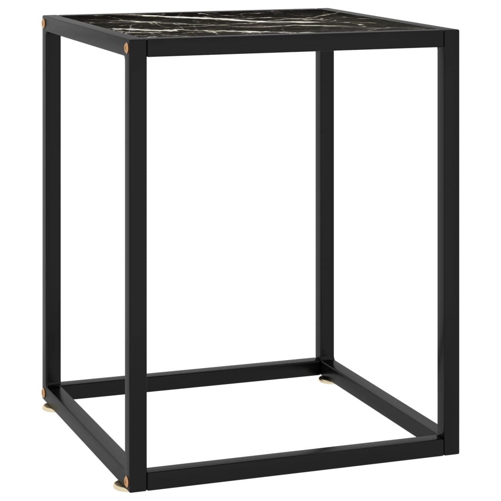 Mesa De Centro Negra Con Vidrio