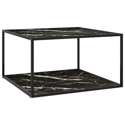 Mesa De Centro Negra Con Vidrio