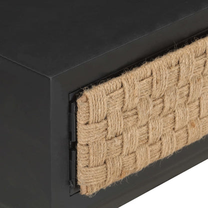 Mesa De Centro De Madera Maciza De Mango 90X60X35 Cm