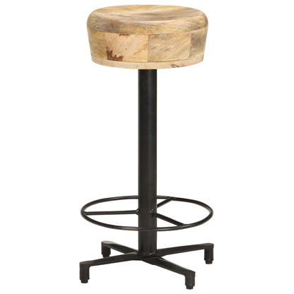 Taburetes De Cocina 2 Unidades Madera Maciza De Mango