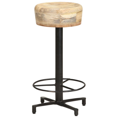 Taburetes De Cocina 2 Unidades Madera Maciza De Mango
