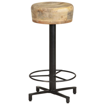 Taburetes De Cocina 2 Unidades Madera Maciza De Mango