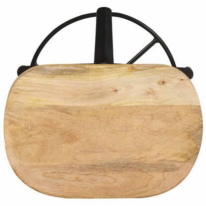 Taburetes De Cocina 2 Unidades Madera Maciza De Mango