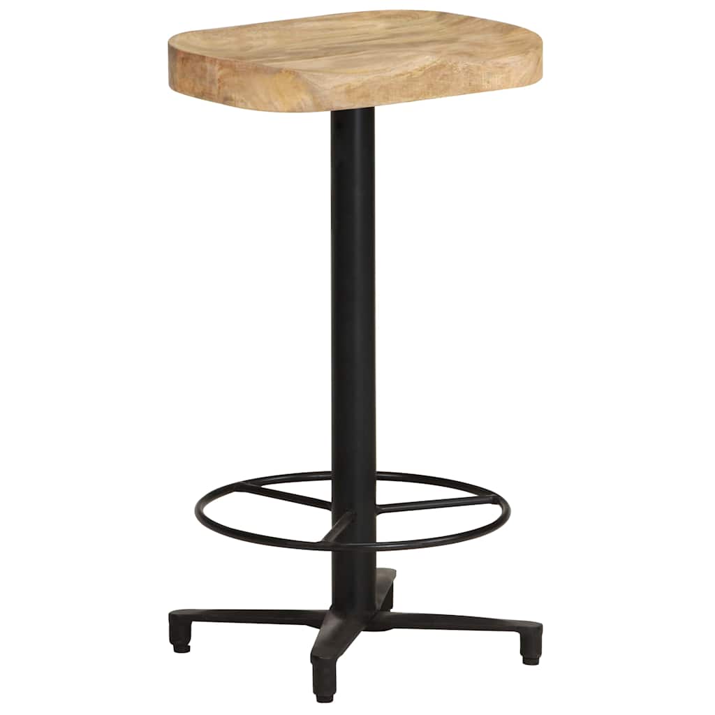 Taburetes De Cocina 2 Unidades Madera Maciza De Mango
