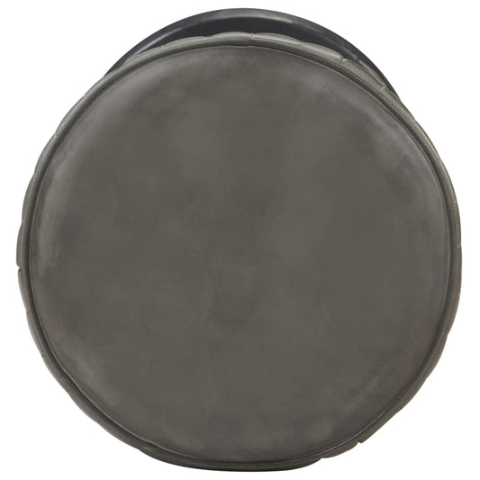 Taburete De Cocina De Cuero Auténtico Envejecido
