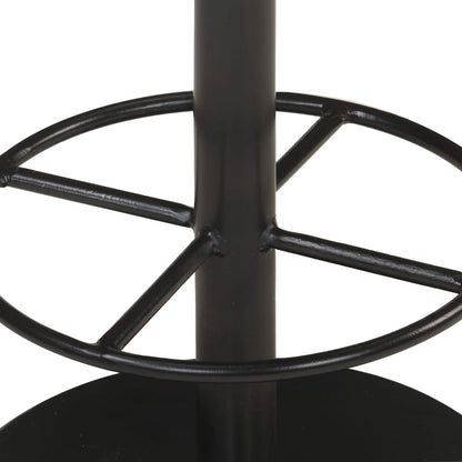 Taburete De Cocina De Cuero Auténtico Envejecido