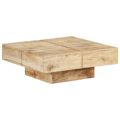 Mesa De Centro Cuadrada Marrón