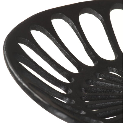 Taburete De Cocina Hierro Fundido Negro