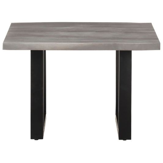 Mesa De Centro Borde Natural Madera Maciza Acacia