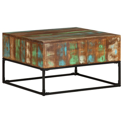 Mesa Consola Madera Maciza Mango Rugosa Y Hierro