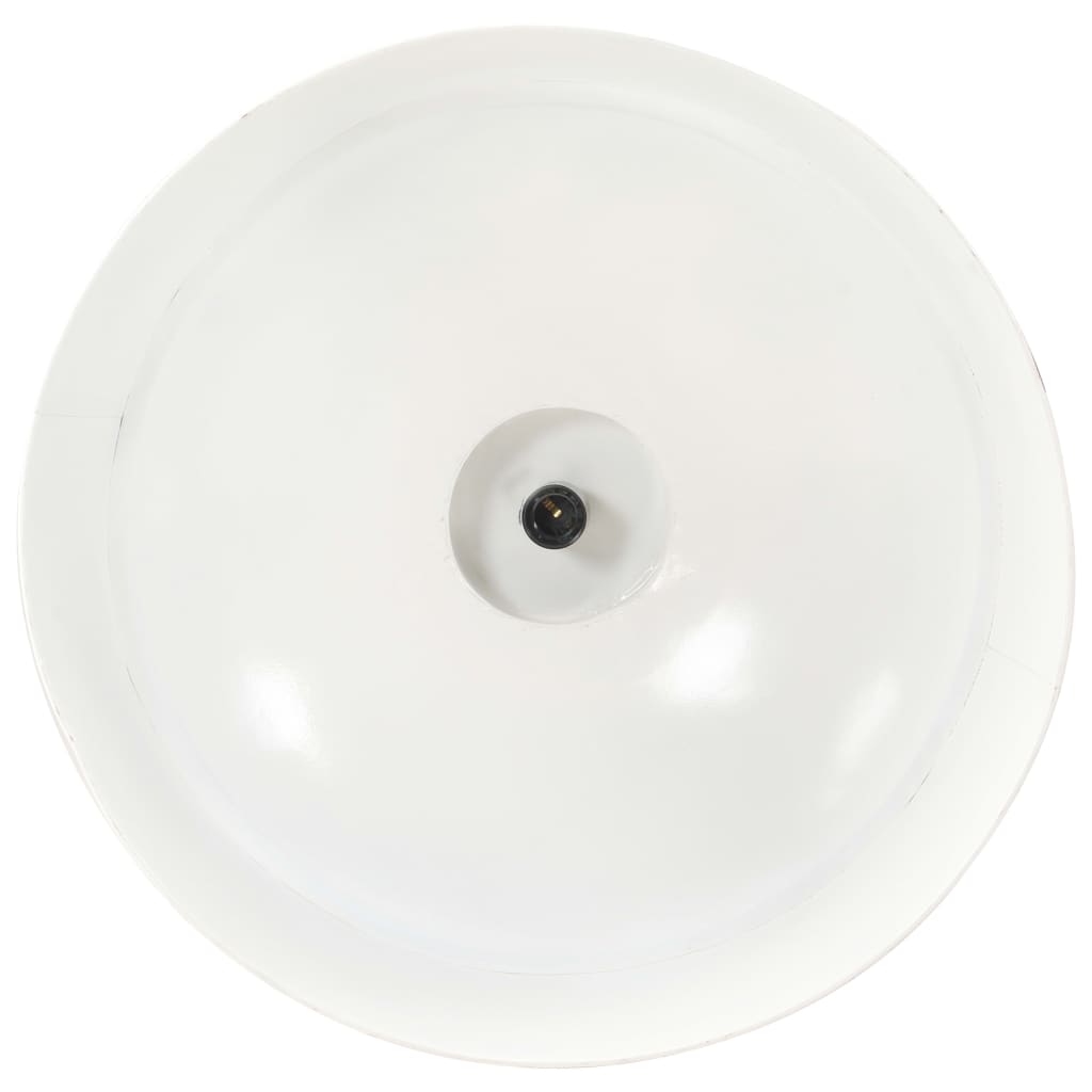 Lámpara Colgante Industrial 58 Cm Blanca E27
