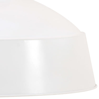 Lámpara Colgante Industrial 58 Cm Blanca E27