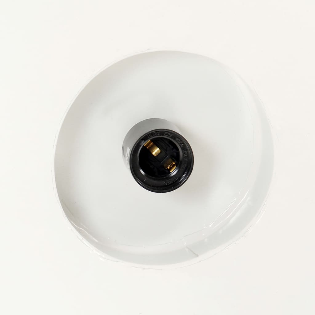 Lámpara Colgante Industrial 58 Cm Blanca E27