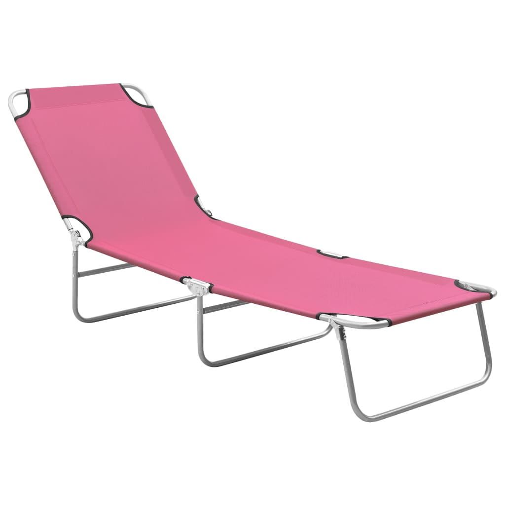 Tumbona Plegable De Acero Con Recubrimiento Polvo