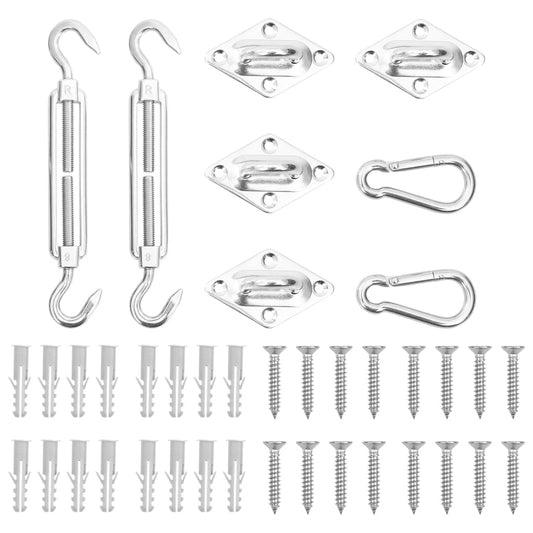 Juego De Accesorios Para Toldo De Vela 8 Pzas Acero Inoxidable