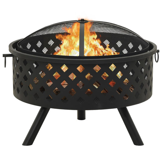 Brasero Con Atizador Acero Xxl 68 Cm