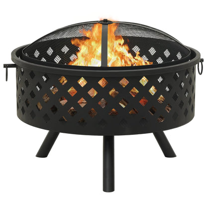 Brasero Con Atizador Acero Xxl 68 Cm