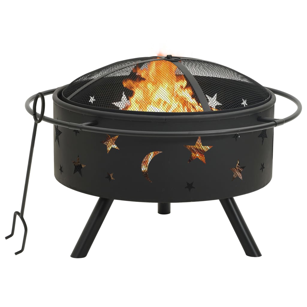 Brasero Con Atizador Acero Xxl 76 Cm
