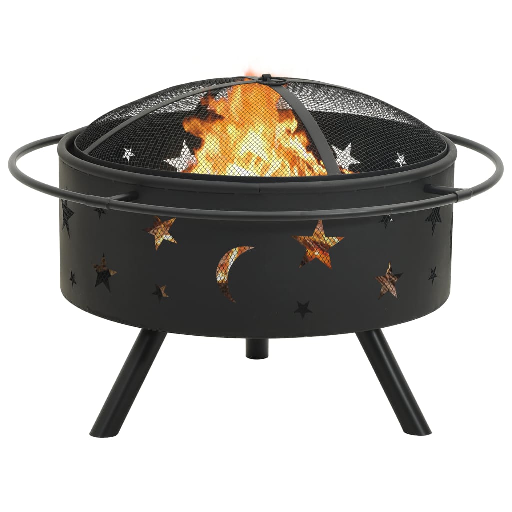 Brasero Con Atizador Acero Xxl 76 Cm