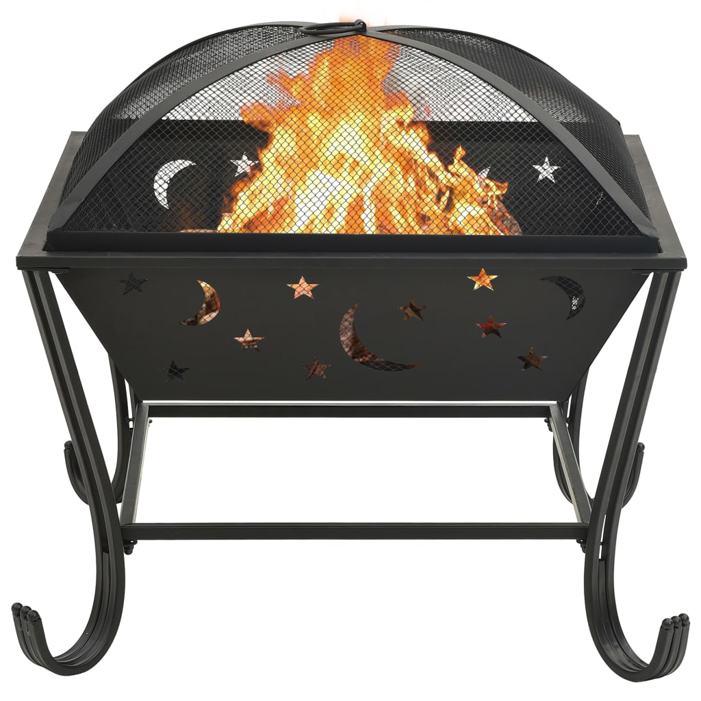 Brasero Con Atizador Acero Xxl 62 Cm