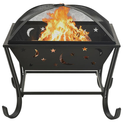 Brasero Con Atizador Acero Xxl 62 Cm