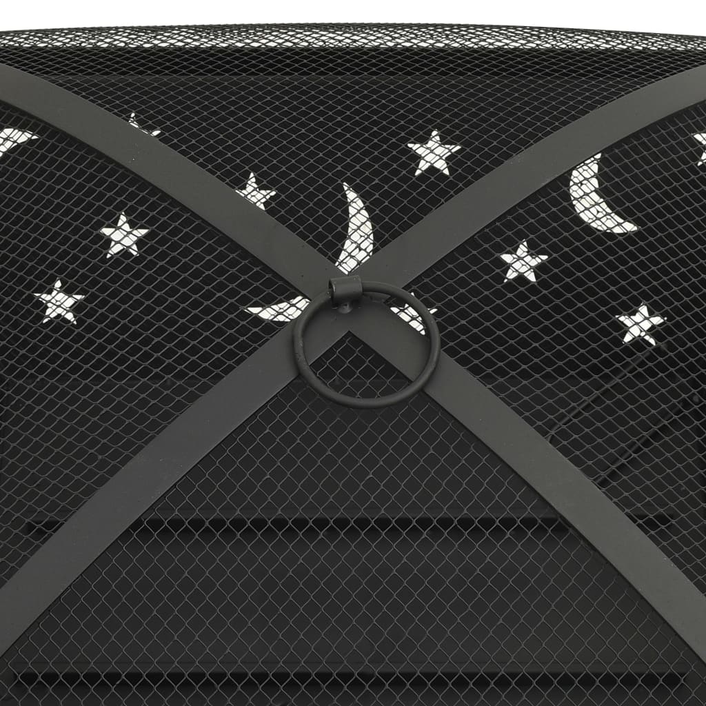 Brasero Con Atizador Acero Xxl 62 Cm
