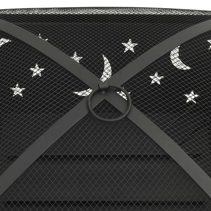 Brasero Con Atizador Acero Xxl 62 Cm