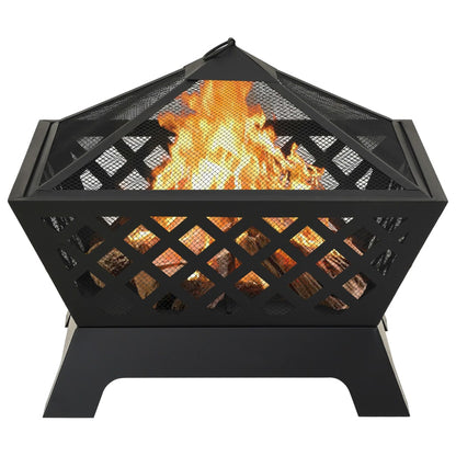 Brasero Con Atizador Acero Xxl 64 Cm