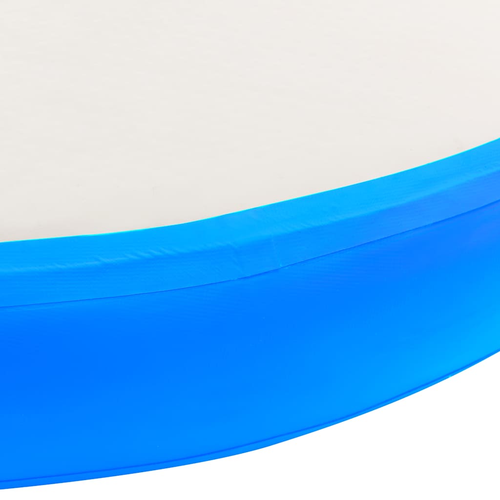 Esterilla Inflable De Gimnasia Y Bomba Pvc Azul