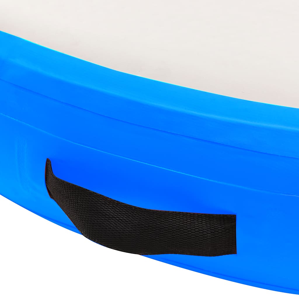 Esterilla Inflable De Gimnasia Y Bomba Pvc Azul