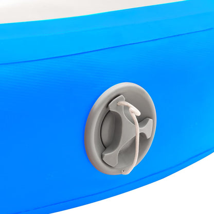 Esterilla Inflable De Gimnasia Y Bomba Pvc Azul