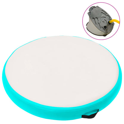 Esterilla Inflable De Gimnasia Y Bomba Pvc Azul