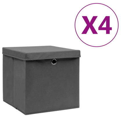 Cajas De Almacenaje 4 Uds Tela No Tejida 28X28X28 Cm