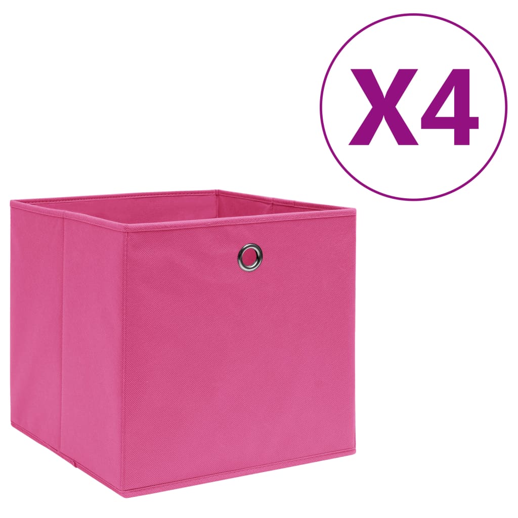 Cajas De Almacenaje 4 Uds Tela No Tejida 28X28X28 Cm